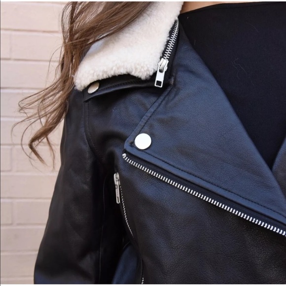 Leather Moto Jacket - Picture 4 of 6